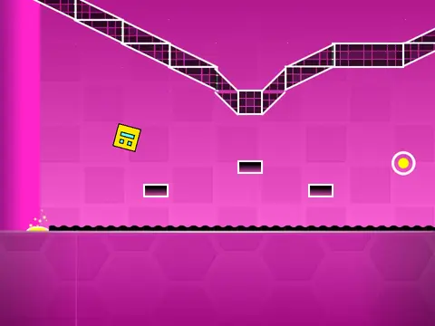 Geometry Dash Cadenza Remix level with music visuals