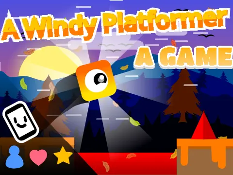 A Windy Platformer Fall Version autumn platformer gameplay screenshot