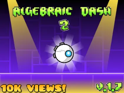 Algebraic Dash 2 Geometry Dash Game Logo