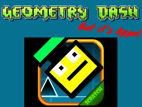 Appel Character in Geometry Dash Fan Game Screenshot