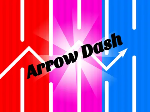 Arrow Dash gameplay screenshot with arrow navigation elements