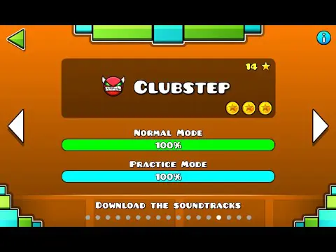 Minecraft screenshot showing note blocks arranged to play the Clubstep song from Geometry Dash