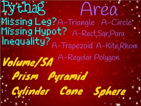 Cole Hartman Hour Geometry Calculator: timed geometry dash math game