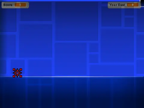 Deometry Dash rhythm platform game screenshot