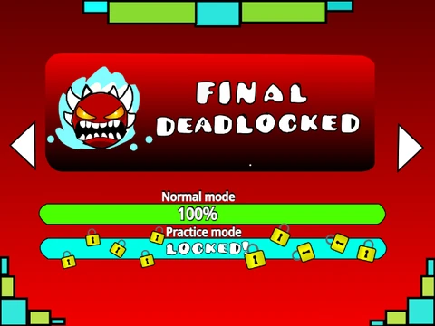 Japanese Geometry Dash Final Deadlocked with invisible spikes