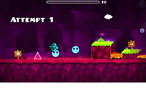 Finger Dash geometry rhythm game screenshot