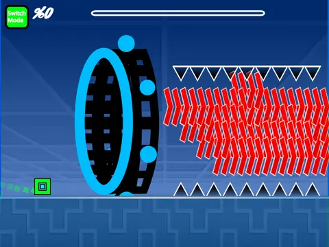 Screenshot of G-Dash Wave level editor on dash-geometry.com