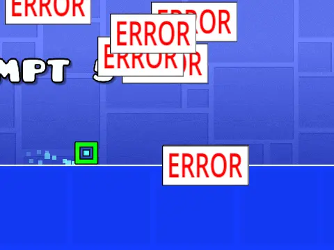 geo dash but error