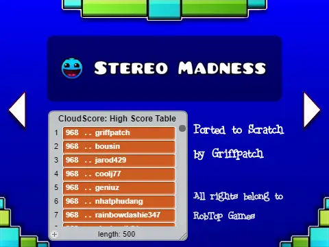 Geometry Dash 2 online game screenshot