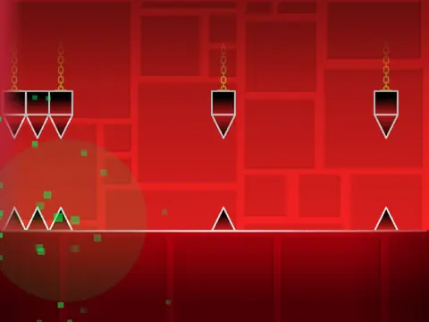 Geometrie Dash BTW game icon with geometric shapes