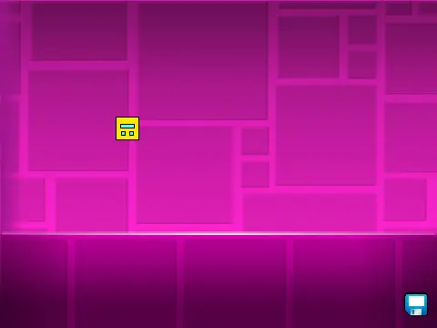 Geometry DA gameplay minimalist dash line
