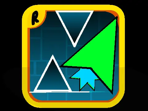 Screenshot of Geometry Dash level