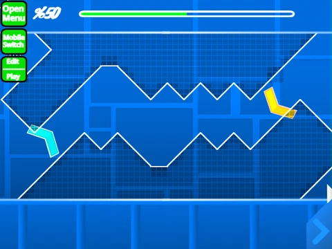 Geometry Dash 10 Levels Of Wave Editor Screenshot