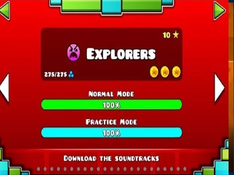 Play Geometry Dash Explorers online for free