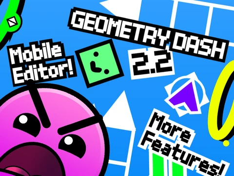 Editing a Geometry Dash level on a mobile interface showing block palettes