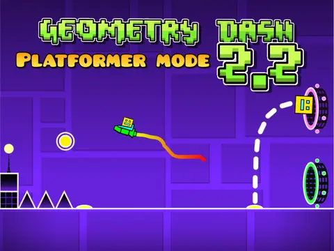 Geometry Dash 2.2 Platformer Mode Image