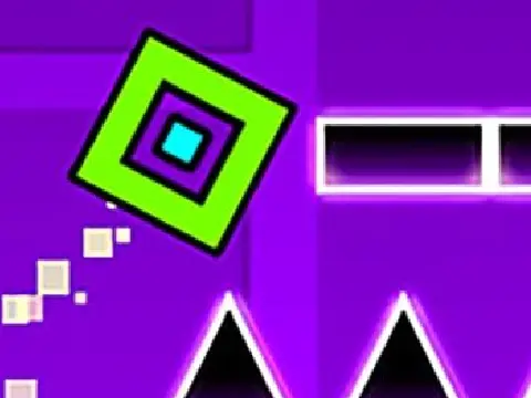 Geometry Dash 3.0 platformer rhythm game character jumping obstacles