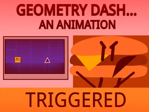 Screenshot of Geometry Dash classic level