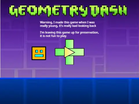 Geometry Dash classic gameplay with geometric obstacles