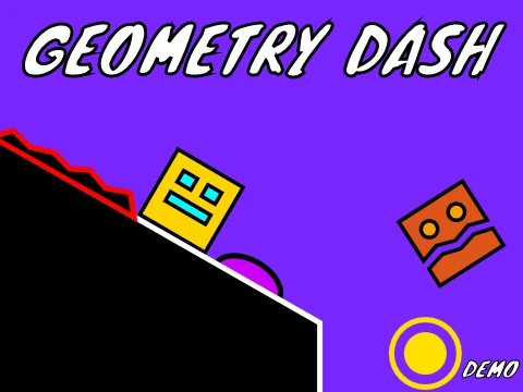 Screenshot of the outdated Alpha version of Geometry Dash: A Platformer on Scratch