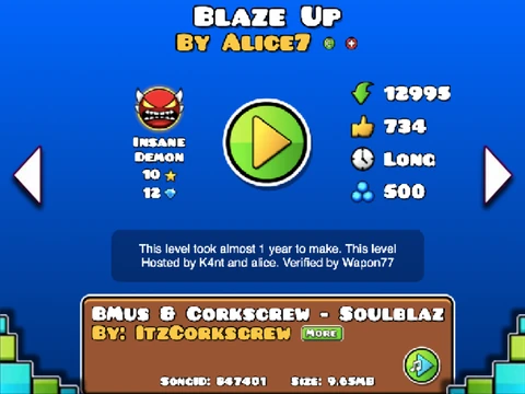 Geometry Dash Blaze Up WIP