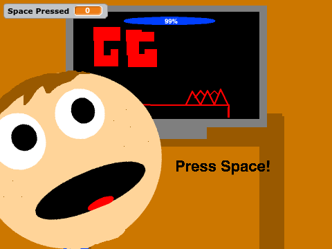 Gameplay image of the infamous Bloodbath level in Geometry Dash