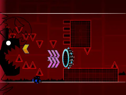 Play Geometry Dash Bloodbath online, an extreme demon challenge