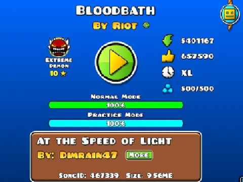 geometry dash bloodbath by riot