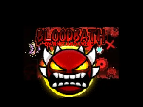 Geometry Dash Bloodbath Hacked v2 Gameplay