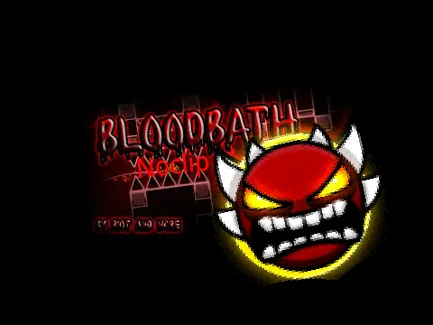 Geometry Dash bloodbath demon level noclip mode