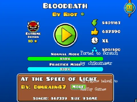 Geometry Dash Bloodbath version 8 screenshot