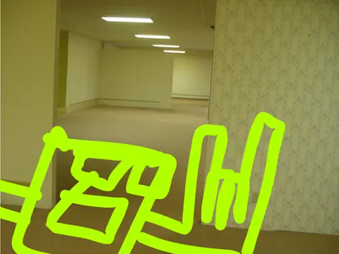 geometry dash cube in the backrooms