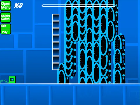 Screenshot of the Geometry Dash Dash Ding Dinga Dinga level editor tools