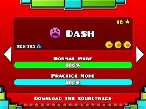 Geometry Dash Dash rhythm platformer game illustration