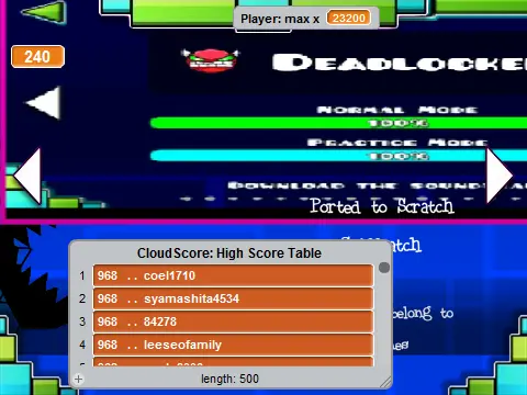 geometry dash deadlocked and bloodbath remix by chikomastr remix