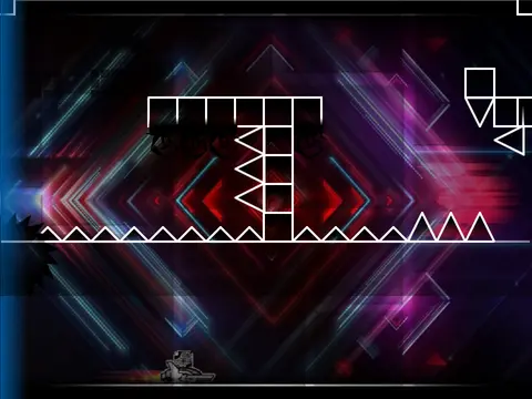 geometry dash demon fire