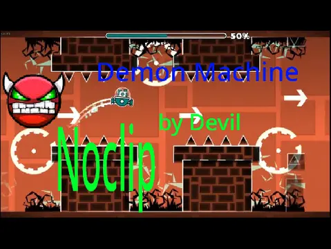 geometry dash demon machine noclip