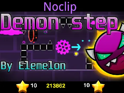 geometry dash demon step noclip