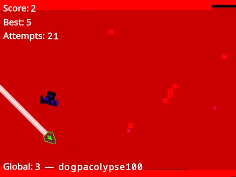 Gameplay screenshot of Geometry Dash Dual Challenge Maker level editor