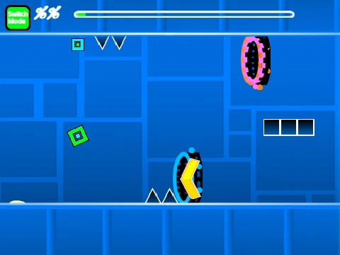 Geometry Dash Dual Gameplay editing interface