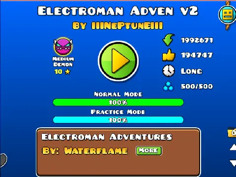geometry dash electroman adventures v unfinished