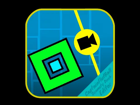 Geometry Dash Explorers v3 level with explorers theme and geometric shapes
