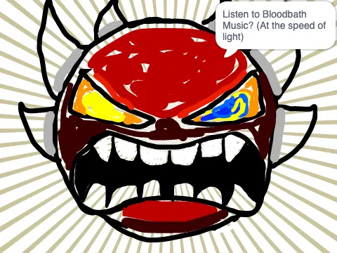 geometry dash extreme demon scribble art reverse