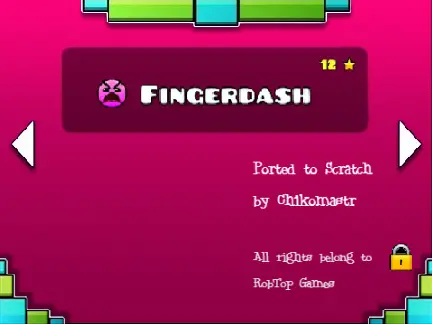 geometry dash finger dash but messed up