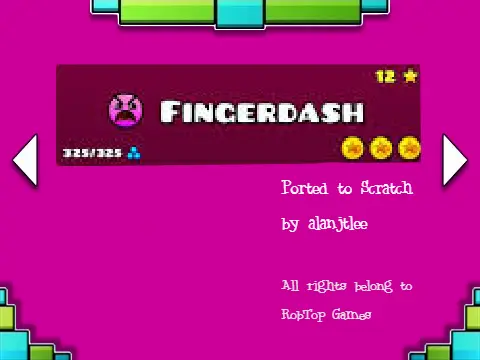 Geometry Dash fingerdash official level mobile