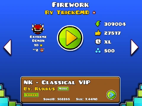 Geometry Dash Firework Auto