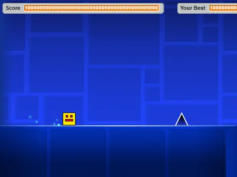 Geometry Dash Hack Haha gameplay screenshot