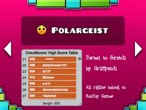 Geometry Dash Hacked V5 with unlocked features and modifications