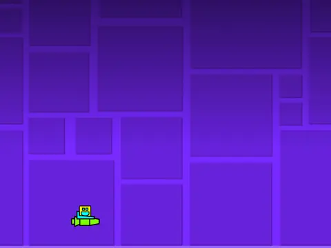 Geometry Dash Hancraft level gameplay with custom obstacles
