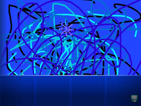 Geometry Dash Hard Kinda cube facing a tricky wave section